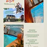 شقة Residenz Moselzauber - Mit Pool Landschaft *
