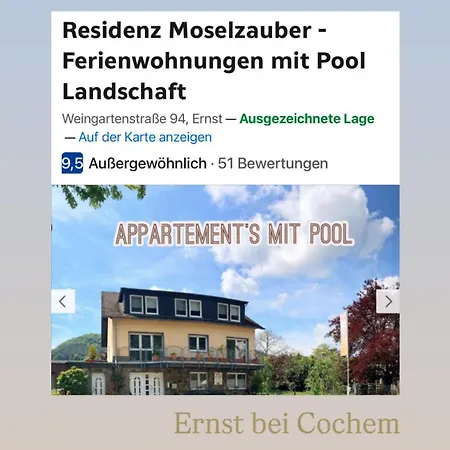 Διαμέρισμα Residenz Moselzauber - Mit Pool Landschaft *